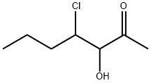 2-Heptanone,  4-chloro-3-hydroxy- Structure