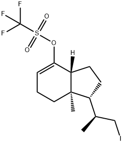 2,3,3a,6,7,7a-Hexahydro-2S,7a-diMethyl-4-hydroxy-indene-1R-(1'-iodo)ethane 4-O-TrifluoroMethylsulfonate|