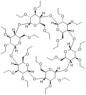 HEXAKIS(2,3,6-TRI-O-ETHYL)-ALPHA-CYCLODEXTRIN Structure