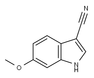 1H-INDOLE-3-CARBONITRILE, 6-METHOXY- Structure