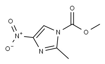 1H-Imidazole-1-carboxylic  acid,  2-methyl-4-nitro-,  methyl  ester Structure