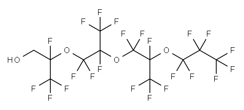 1H,1H-PERFLUORO-2,5,8-TRIMETHYL-3,6,9-TRIOXADODECAN-1-OL Structure