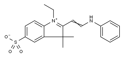 3H-Indolium，1-Ethyl-3,3- Dimethyl-2-[2-(phenylamino)ethenyl]-5-Sulfo，inner salt.|(E)-1-乙基-3,3-二甲基-2-(2-(苯基氨基)乙烯基)-3H-吲哚-1-鎓-5-磺酸盐