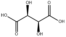 D-Tartaric acid Struktur
