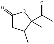 2(3H)-Furanone, 5-acetyldihydro-4,5-dimethyl- (9CI) Structure