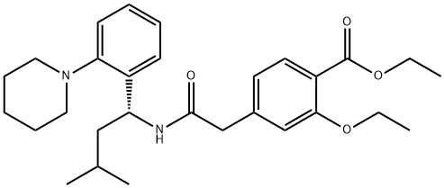 (R)-Repaglinide Ethyl Ester Struktur