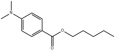 4-(二甲基氨基)苯甲酸戊酯, 14779-78-3, 结构式
