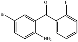 2-アミノ-5-ブロモ-2'-フルオロベンゾフェノン 化学構造式