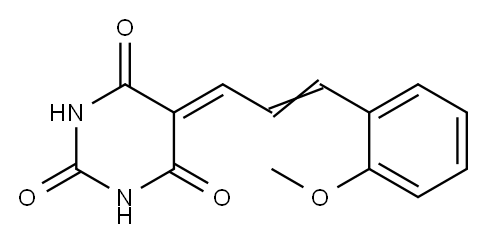 2,4,6(1H,3H,5H)-Pyrimidinetrione, 5-[3-(2-methoxyphenyl)-2-propenylidene]-|