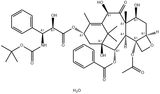Docetaxel trihydrate Struktur