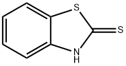 2-メルカプトベンゾチアゾール 化学構造式