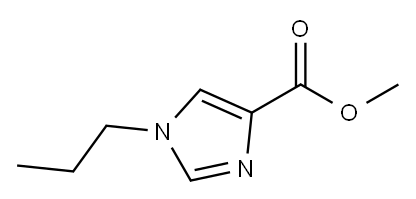 1H-Imidazole-4-carboxylicacid,1-propyl-,methylester(9CI) Structure