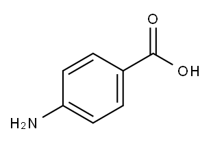 4-アミノ安息香酸 化学構造式