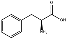 DL-フェニルアラニン 化学構造式