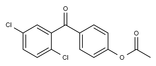 4-ACETOXY-2',5'-DICHLOROBENZOPHENONE Structure