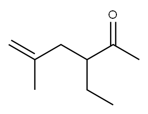 5-Hexen-2-one, 3-ethyl-5-methyl- (9CI) Structure