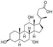 (3b,5a,7a,12a)-3,7,12-trihydroxy-Cholan-24-oic acid, 15073-87-7, 结构式