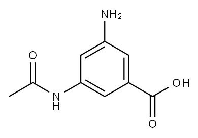 3-acetamido-5-aminobenzoic acid Structure