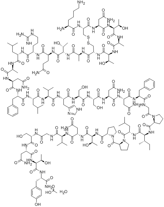 普兰林肽, 151126-32-8, 结构式