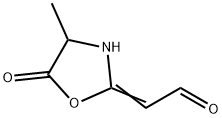 Acetaldehyde, (4-methyl-5-oxo-2-oxazolidinylidene)- (9CI) Structure