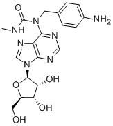 N6-(4-Aminobenzyl)-N-methylcarboxamidoadenosine|1-[6-[[(4-氨基苯基)甲基]氨基]-9H-嘌呤-9-基]-1-脱氧-N-甲基-Β-D-呋喃脲酰胺