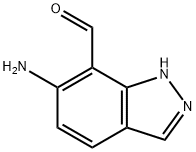 1H-Indazole-7-carboxaldehyde,  6-amino- Structure