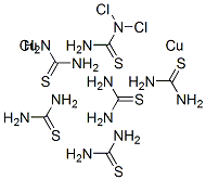 hexakis(thiourea)dicopper dichloride Structure