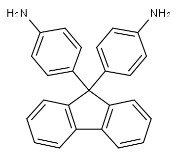 9,9-ビス(4-アミノフェニル)フルオレン 化学構造式