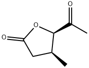 2(3H)-Furanone, 5-acetyldihydro-4-methyl-, (4S-cis)- (9CI) 结构式