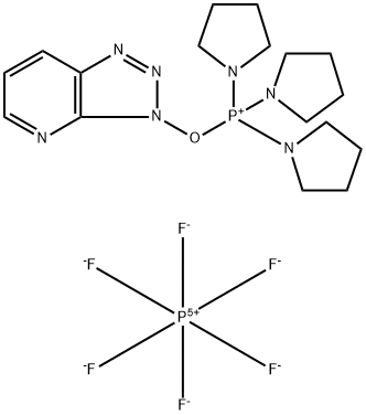 (3-Hydroxy-3H-1,2,3-triazolo[4,5-b]pyridinato-O)tri-1-pyrrolidinylphosphonium hexafluorophosphate Struktur
