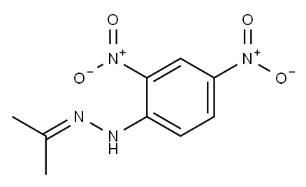 ACETONE 2,4-DINITROPHENYLHYDRAZONE Structure