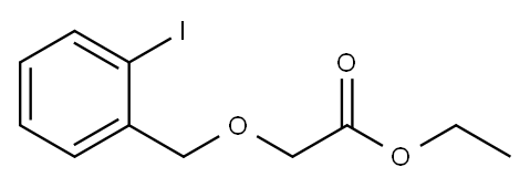 Acetic acid, 2-[(2-iodophenyl)Methoxy]-, ethyl ester Structure