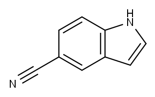 5-氰基吲哚 结构式