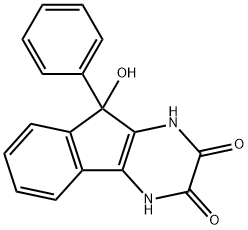 1H-Indeno[1,2-b]pyrazine-2,3-dione,  4,9-dihydro-9-hydroxy-9-phenyl-|