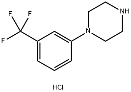 1-(3-Trifluoromethylphenyl)piperazine hydrochloride Struktur