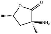 2(3H)-Furanone,3-aminodihydro-3,5-dimethyl-,(3S-cis)-(9CI) Structure