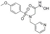 AcetaMide, N-hydroxy-2-[[(4-Methoxyphenyl)sulfonyl](3-pyridinylMethyl)aMino]- Structure