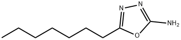 5-Heptyl-[1,3,4]oxadiazol-2-ylamine Structure