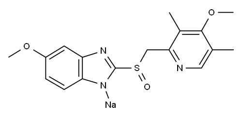 Esomeprazole sodium Struktur