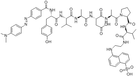 DABCYL-TYR-VAL-ALA-ASP-ALA-PRO-VAL-EDANS Struktur