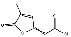 Acetic acid, (4-fluoro-5-oxo-2(5H)-furanylidene)- (9CI) Structure