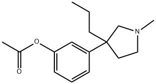 (+)-Acetic acid 3-(1-methyl-3-propyl-3-pyrrolidinyl)phenyl ester Structure