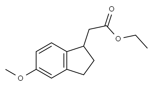 1H-INDENE-1-ACETIC ACID, 2,3-DIHYDRO-5-METHOXY-, ETHYL ESTER|2,3-二氢-5-甲氧基-1H-茚-1-乙酸乙酯