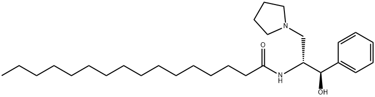 Hexadecanamide, N-[(1R,2R)-2-hydroxy-2-phenyl-1-(1-pyrrolidinylmethyl)ethyl]-|N-[(1R,2R)-2-羟基-2-苯基-1-(1-吡咯烷甲基)乙基]-十六酰胺