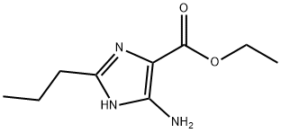 1H-Imidazole-4-carboxylicacid,5-amino-2-propyl-,ethylester(9CI) Structure