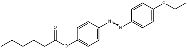 Hexanoic acid 4'-ethoxyazobenzene-4-yl ester Structure