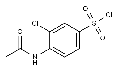4-ACETAMIDO-3-CHLOROBENZENESULFONYL CHLORIDE Structure