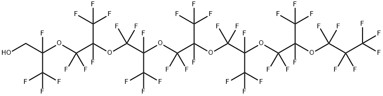 1H,1H-PERFLUORO(2,5,8,11,14,17-HEXAMETHYL-3,6,9,12,15,18-HEXAOXAHENEICOSAN-1-OL) Structure