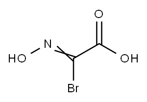 Acetic acid, bromo(hydroxyimino)- (9CI) Structure