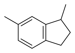 1H-INDENE,2,3-DIHYDRO-1,6-DIM Structure